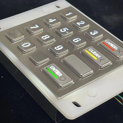 Waterproof Backlit Numeric Keypad Stainless Steel Luminous Metal GZ-B009083,USB tipkovnica